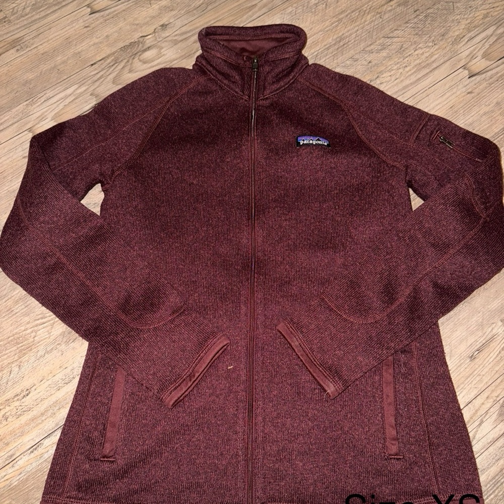 Patagonia Maroon Full-Zip Jacket